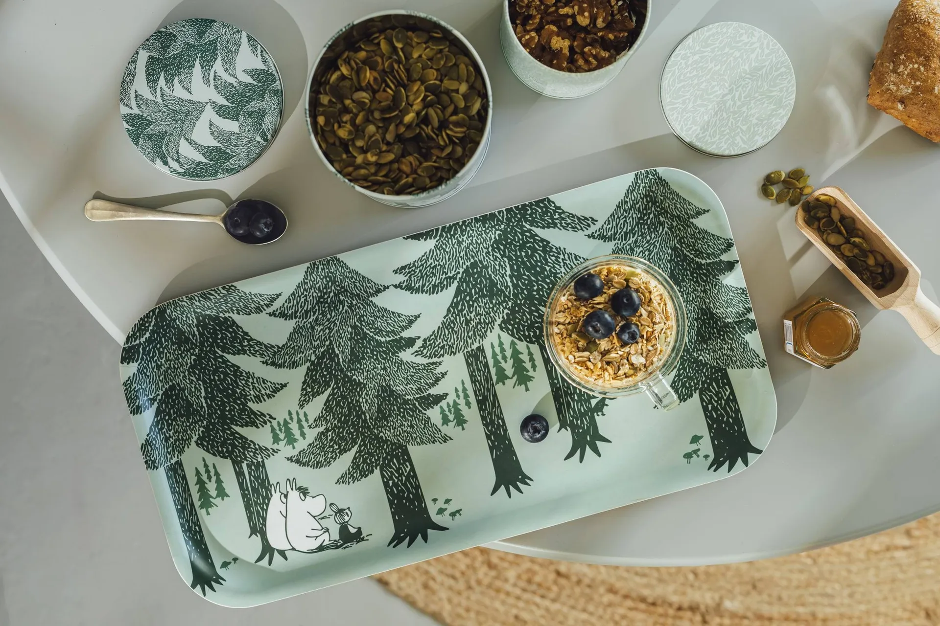 Moomin tray 22x43 cm, Forest Muurla