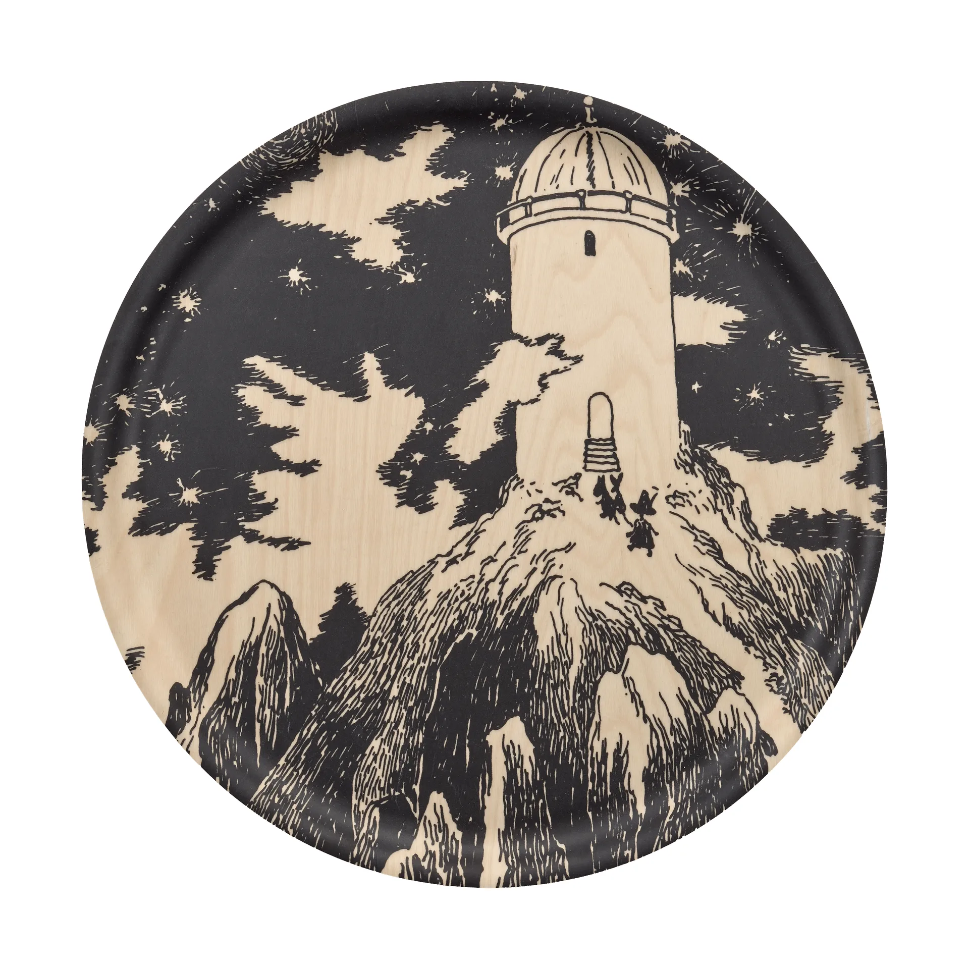 Moomin tray Ø40 cm, Observatory Muurla