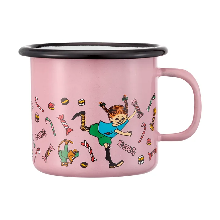 Pippi enamel mug 2.5 dl - Candy - Muurla