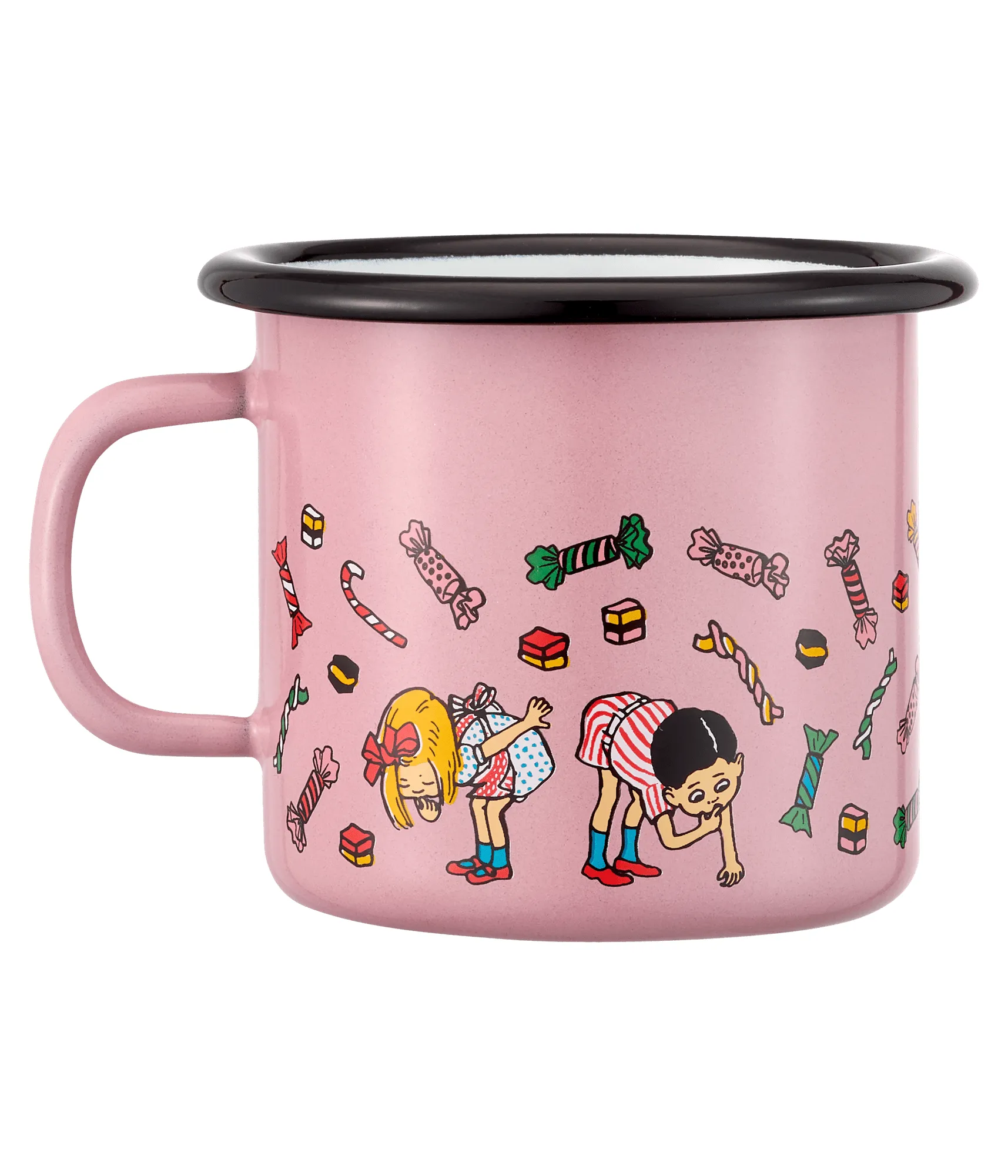 Pippi enamel mug 2.5 dl, Candy Muurla