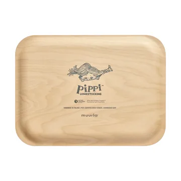Pippi tray 20x27 cm - Pippi and the Horse - Muurla