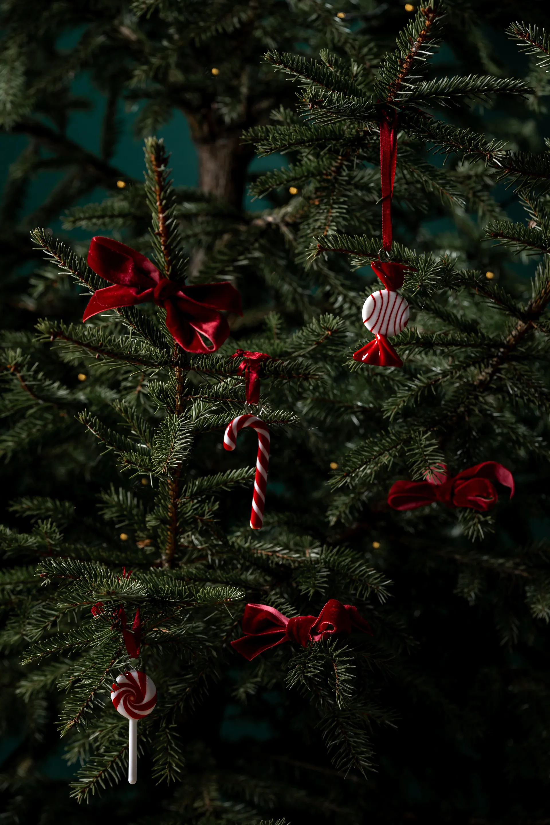 Sweets Christmas decoration 3-pack, Red Muurla