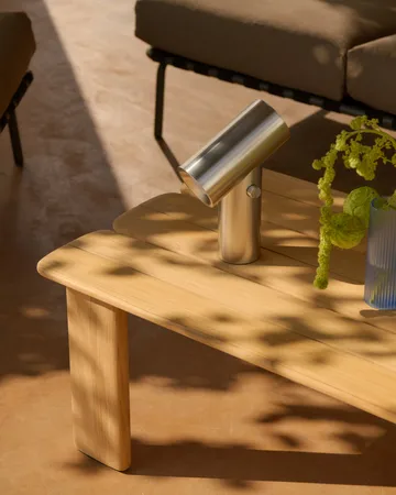 Assemble coffee table - Teak, 135x55 cm - Muuto