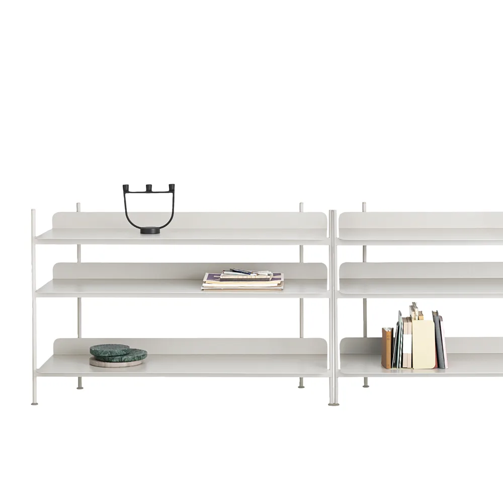 Compile configuration 4 shelving system, Black Muuto
