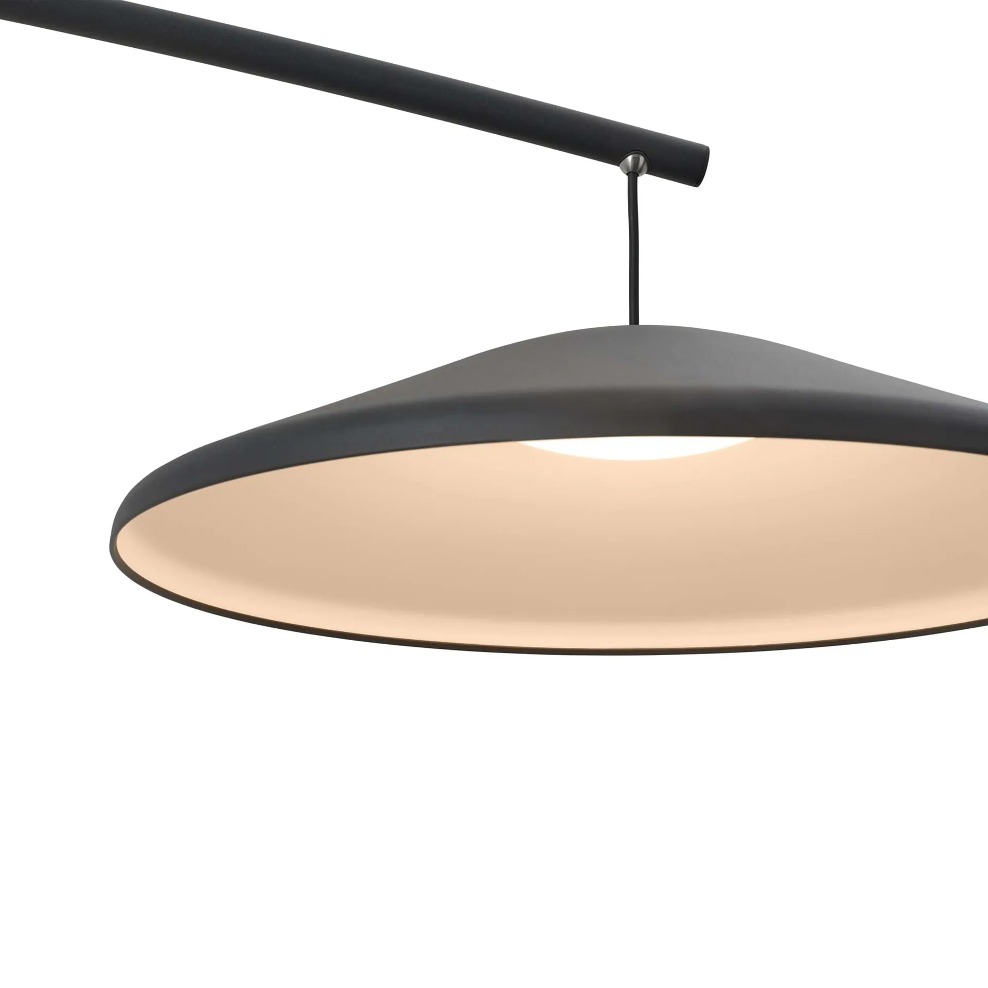 Contra floor lamp, Anthracite black-concrete, 188 cm Muuto