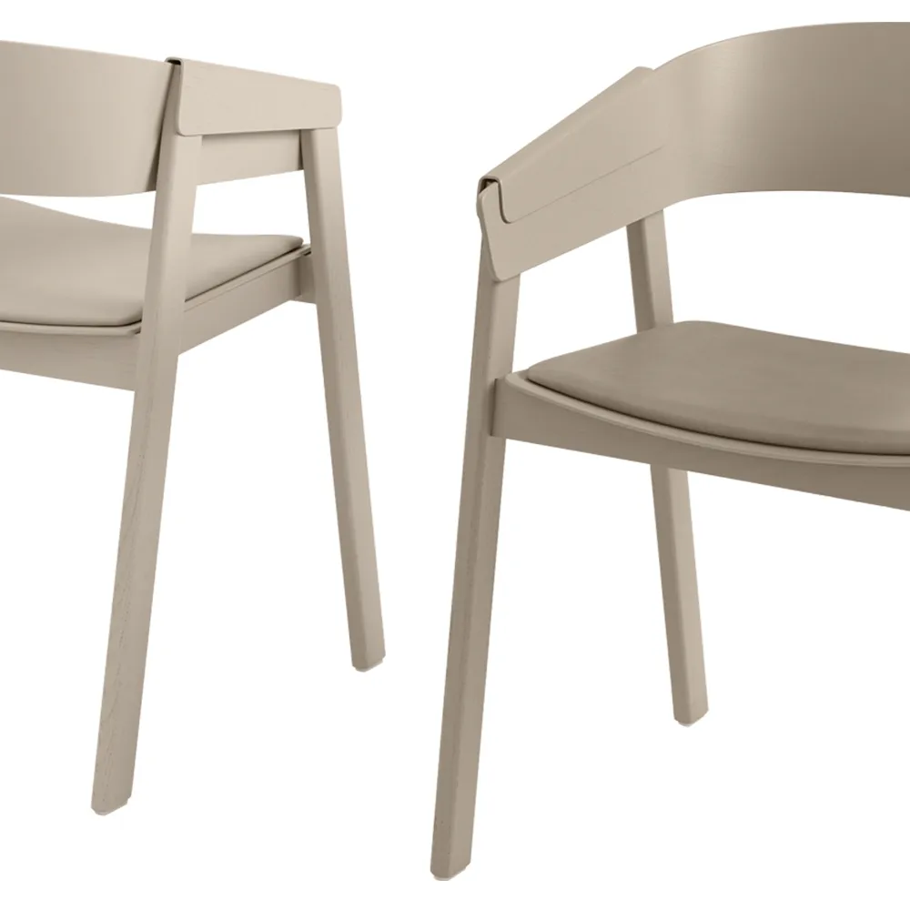 Cover chair upholstered seat, Remix 183-Black Muuto