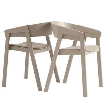 Cover chair upholstered seat - Remix 252-Oak - Muuto