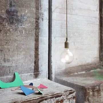 E 27 pendant lamp - olive green - Muuto
