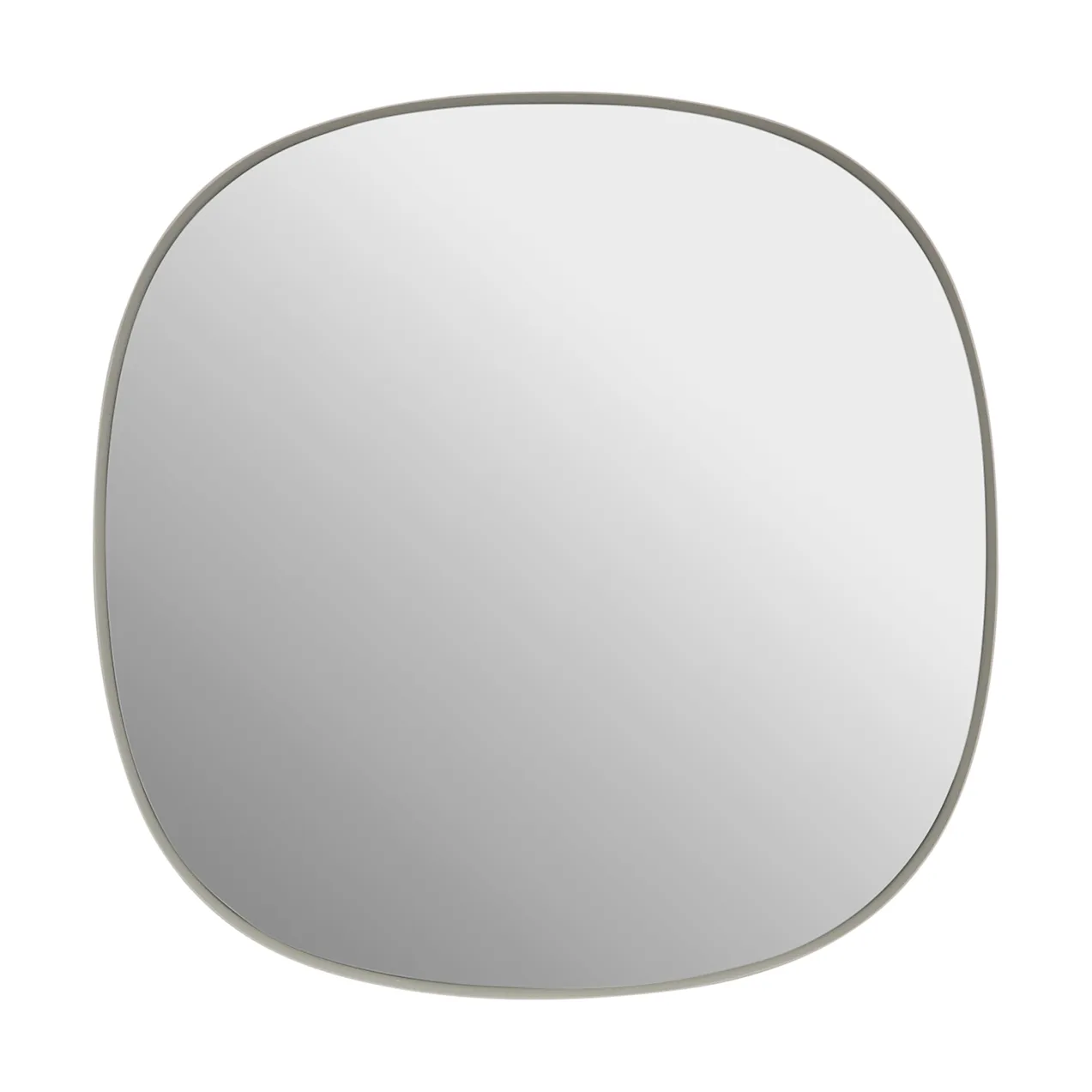 Framed mirror, Grey-clear, 40x40 cm Muuto