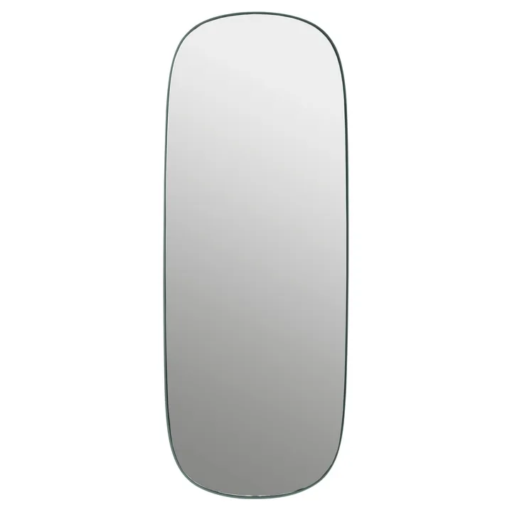 Framed mirror large - Dark-green clear, 118x44,5 - Muuto