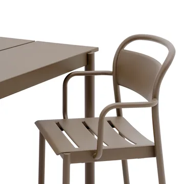 Linear steel armchair - Taupe - Muuto