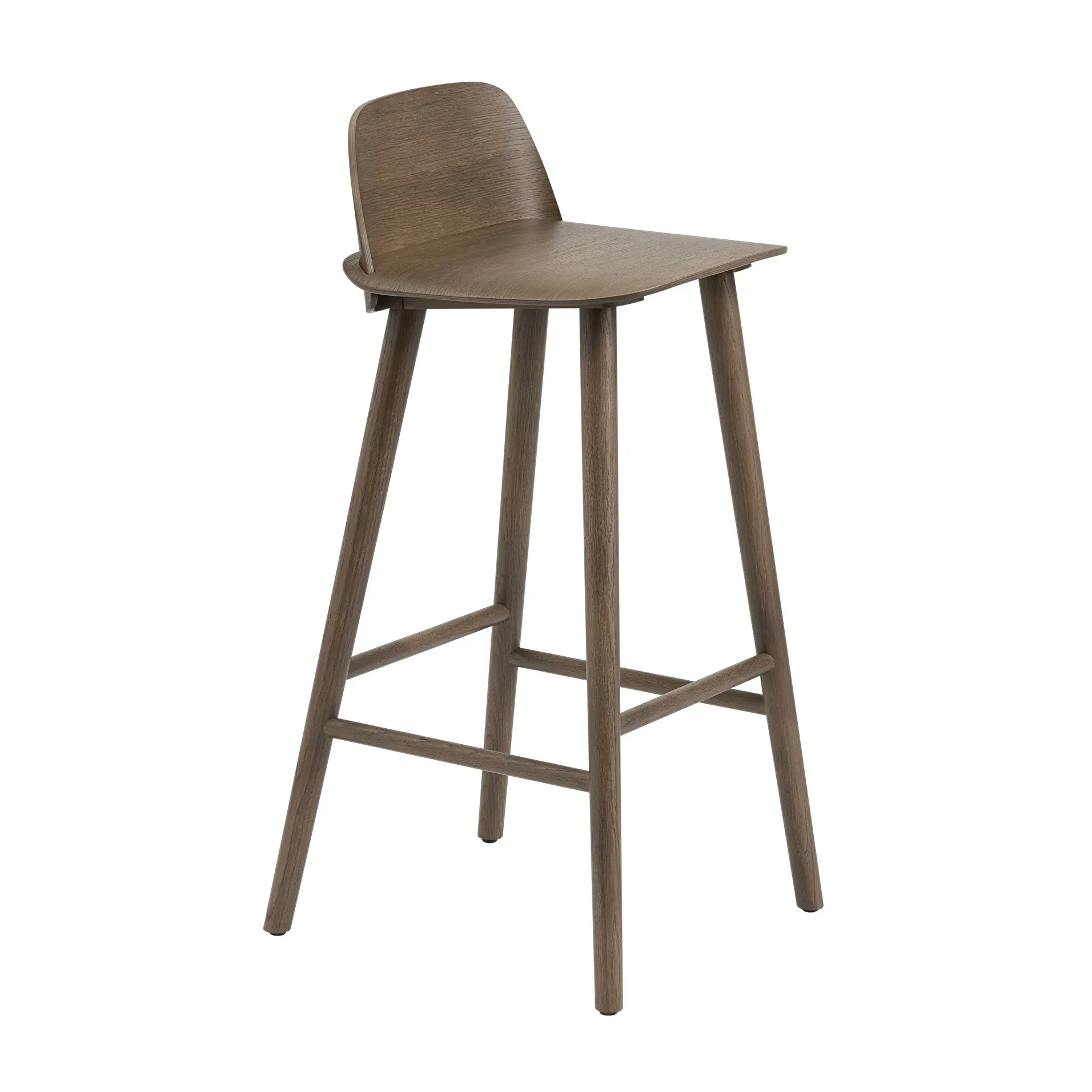 Nerd Barstool, Stained dark brown Muuto