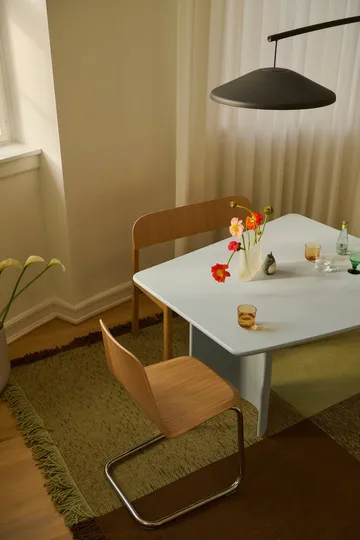 Re-norm dining table - Light blue, 130x120 cm - Muuto