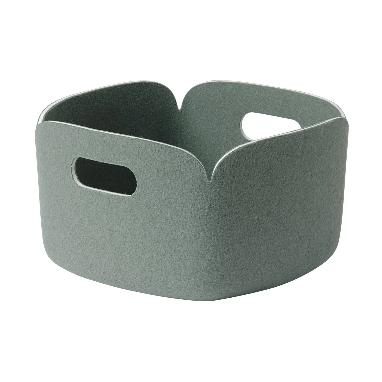 Restore storage basket 28x28 cm, Dusty green Muuto