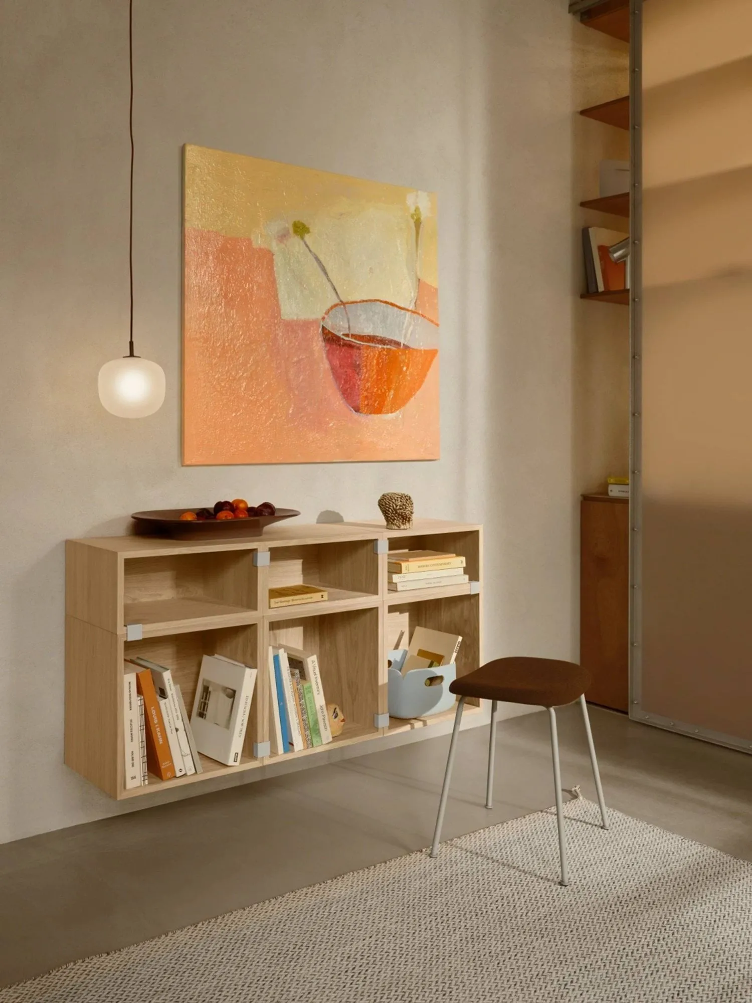 Stacked 2.0 shelving open, medium, oak Muuto