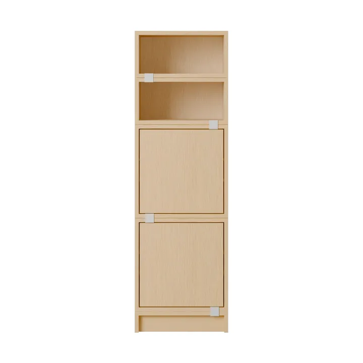 Stacked storage system office configuration 4 - Oak - Muuto