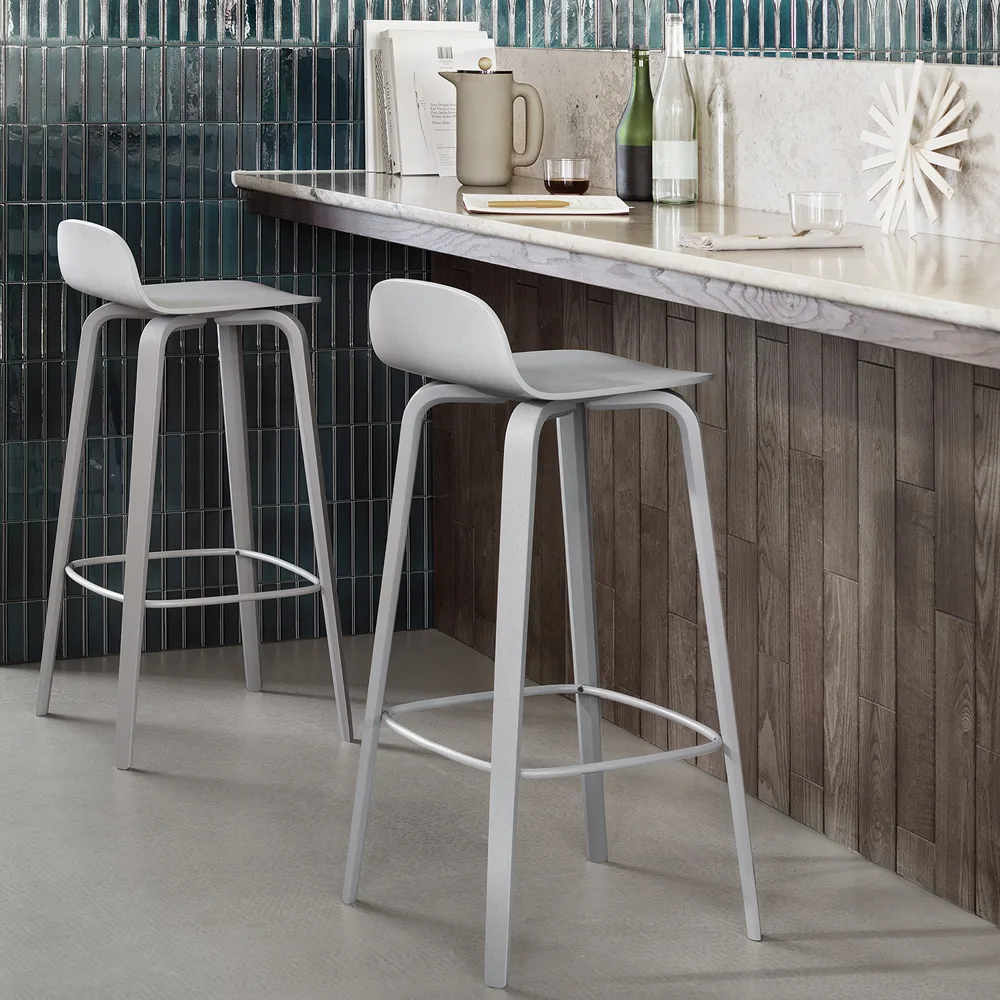 Visu barstool 65 cm, Oak-oak Muuto
