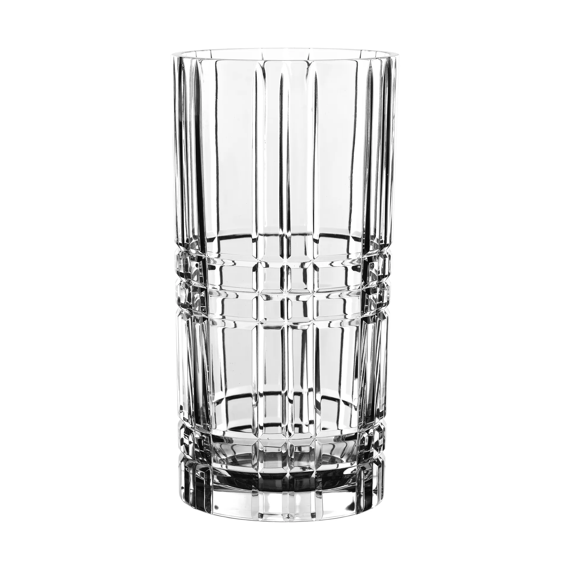 Square vase, Crystal glass, 28 cm Nachtmann