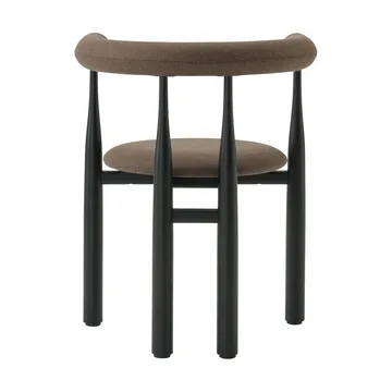 Bukowski upholstered armchair - Black, Wooly Plus 1008 - New Works