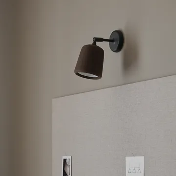 Material wall lamp - Smoked oak - New Works