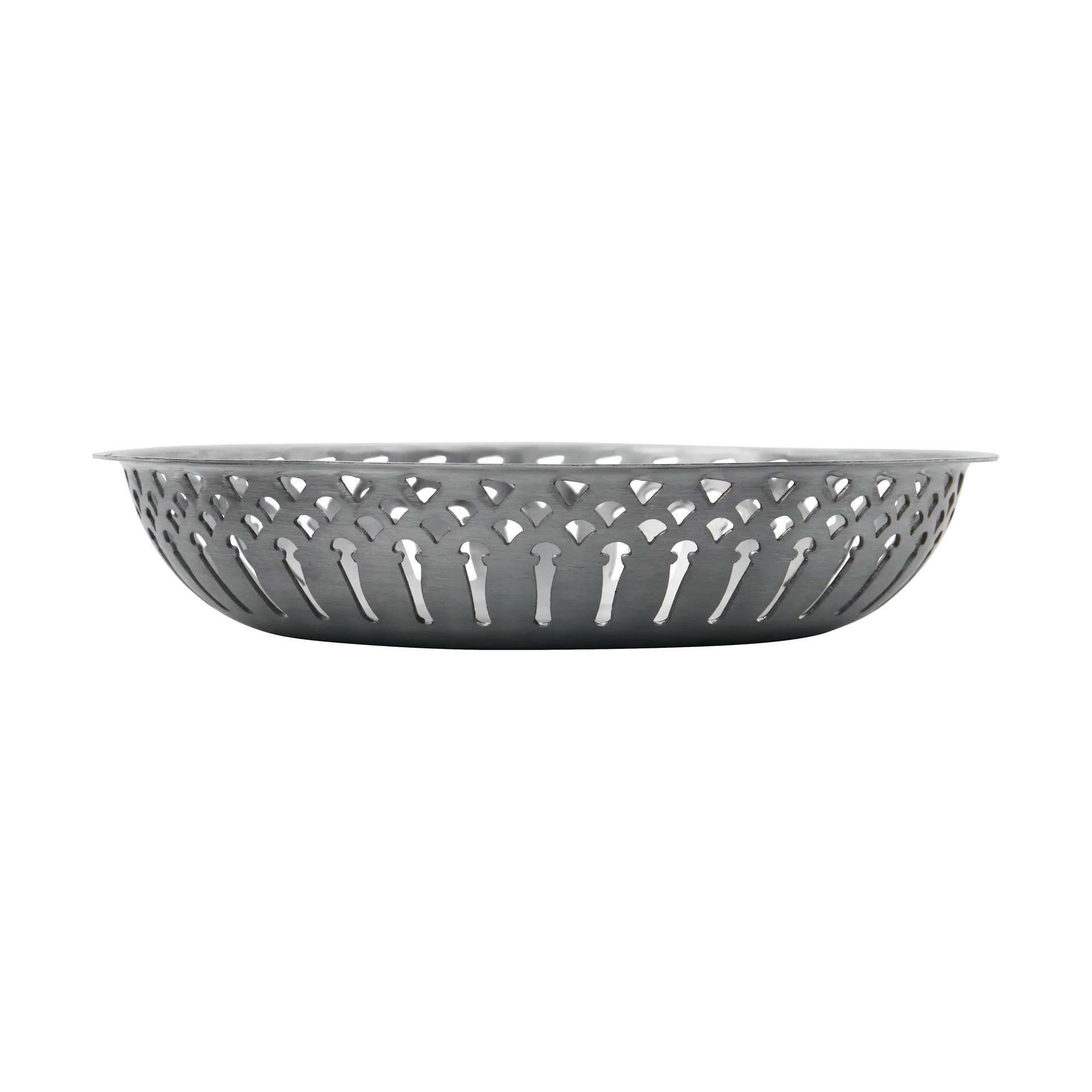 Nicolas Vahé bread basket 2 pieces, Aluminium antique silver finish Nicolas Vahé