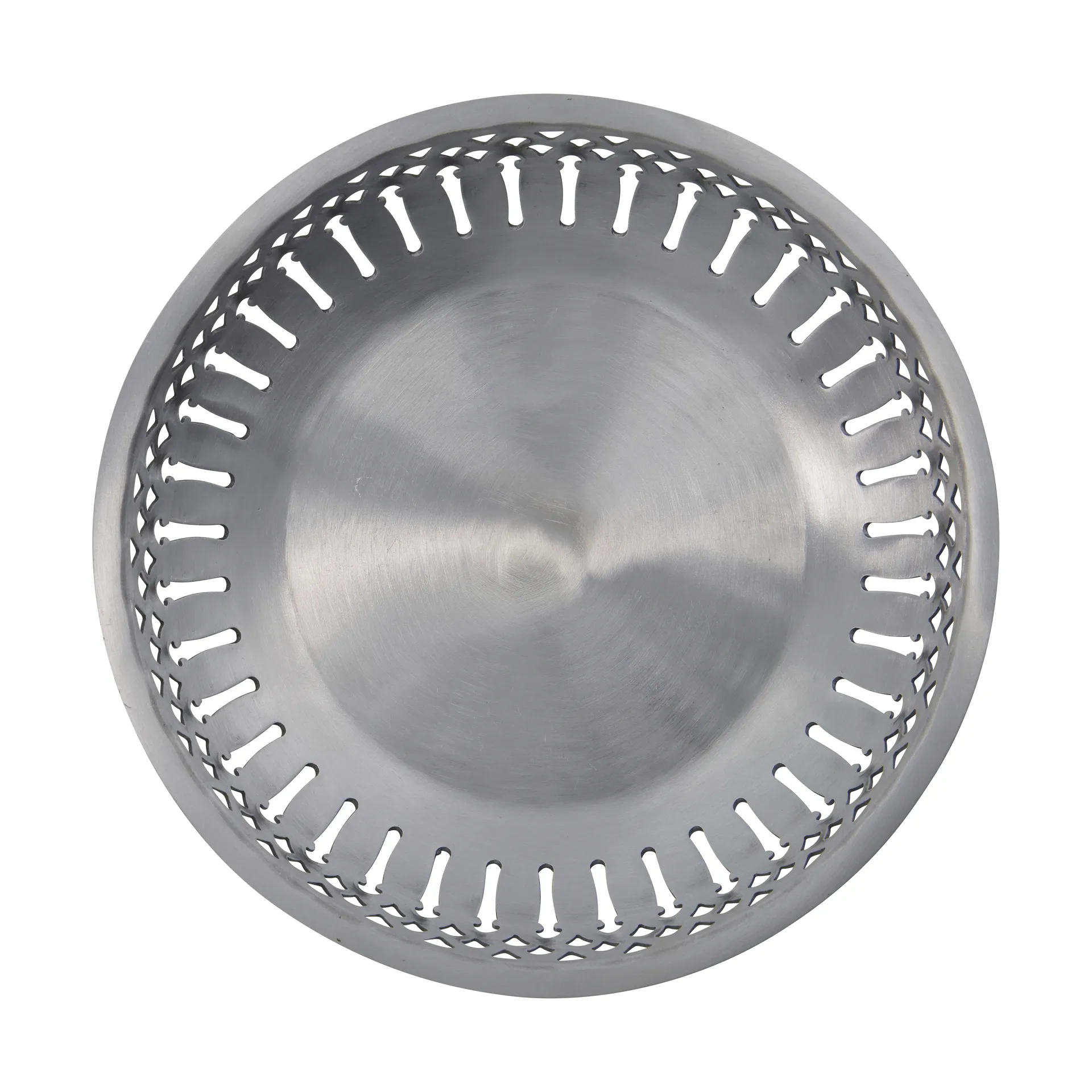 Nicolas Vahé bread basket 2 pieces, Aluminium antique silver finish Nicolas Vahé