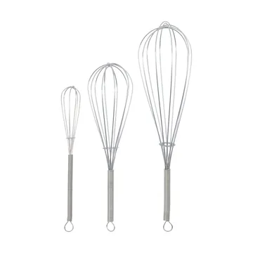 Nicolas Vahé whisks 3 pieces - Silver finish - Nicolas Vahé