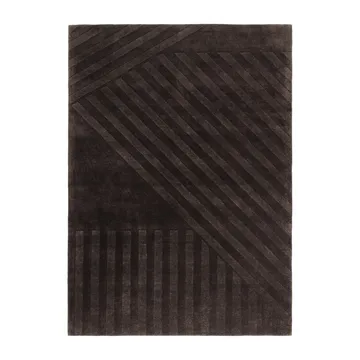 Levels Stripes wool rug - Brown, 200x300 cm - NJRD