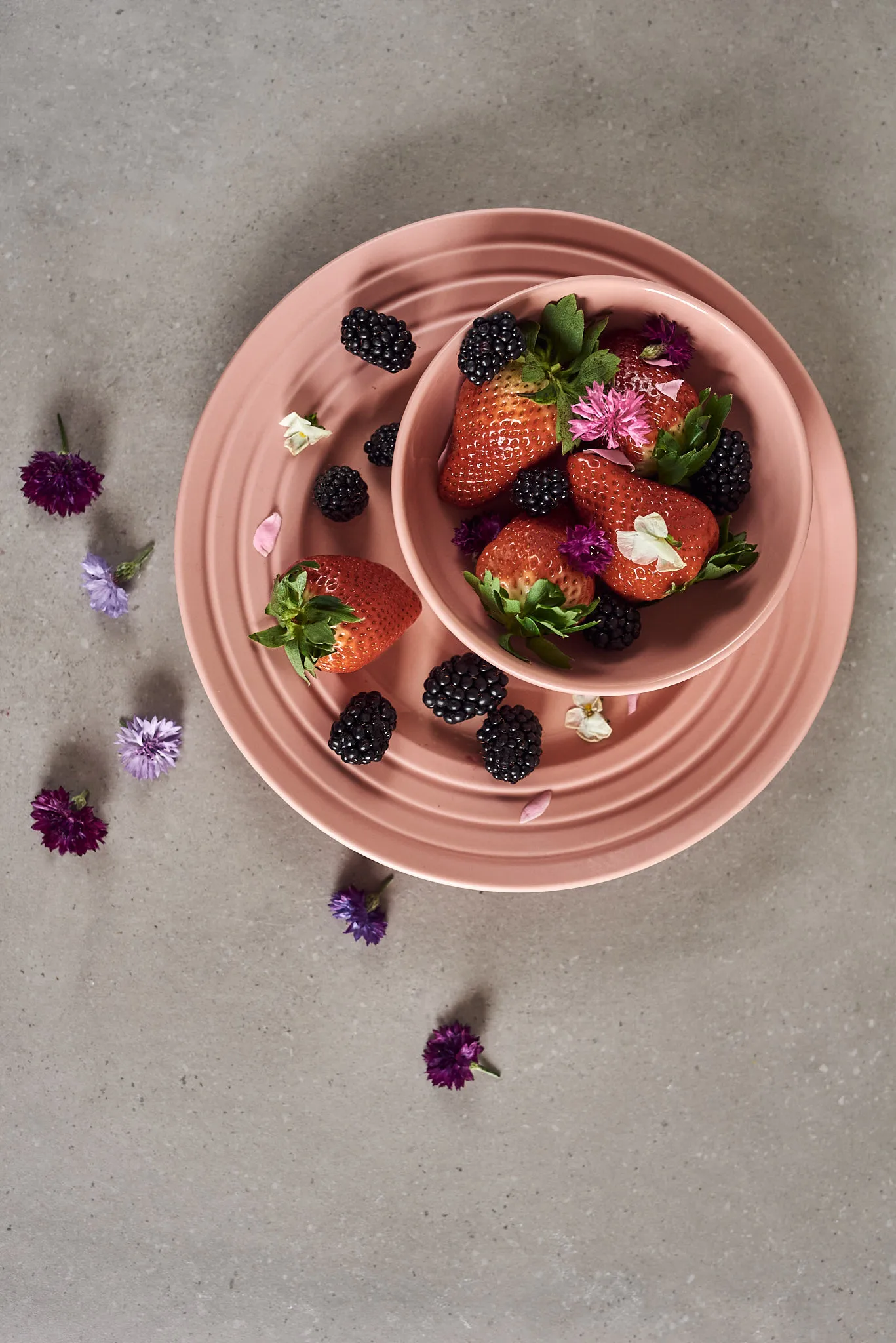 Lines bowl Ø16 cm 6-pack, pink NJRD
