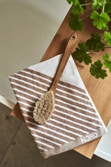 Stripes towel set 4 pieces - Beige - NJRD