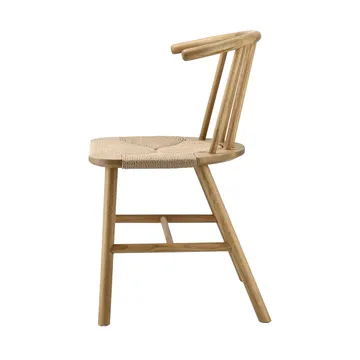 VIOR dining table 200 cm + chair 6‑pack – Lacquered oak‑natural - NJRD