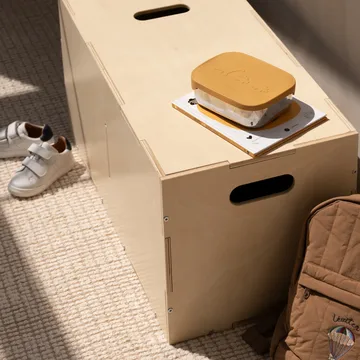 Cube Long storage box - Birch - Nofred
