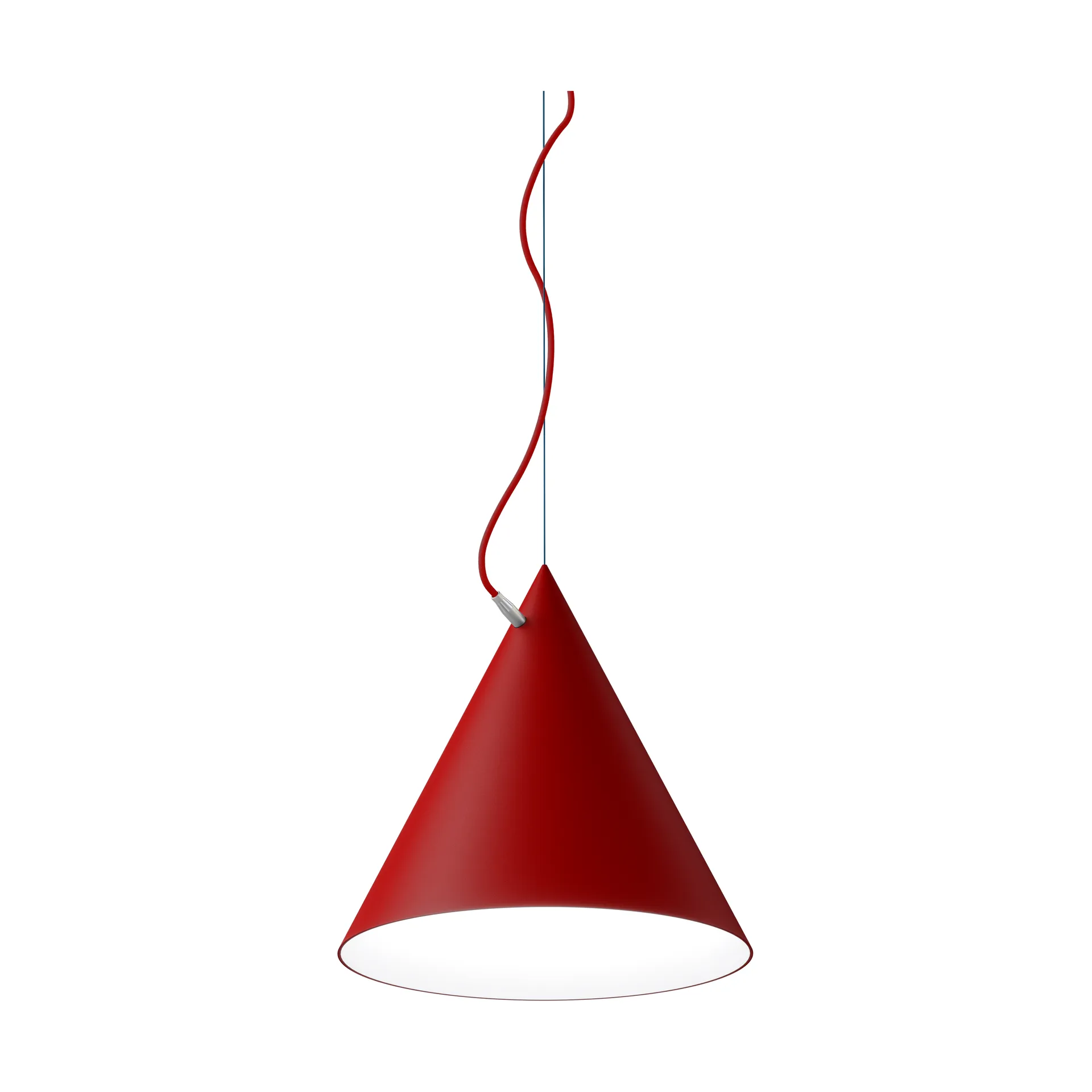 Castor pendant 40 cm, Red-red-silver Noon
