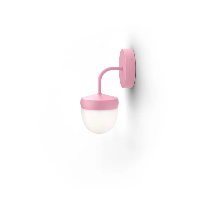 Pan wall lamp frosted 10 cm - Pink - Noon