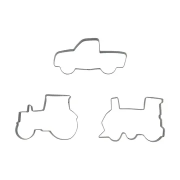 BAKE gingerbread cutter - Vehicles, 3 pieces - Nordwik