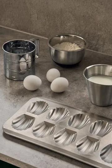 BAKE madeleine tin - Stainless steel, 12 pcs - Nordwik