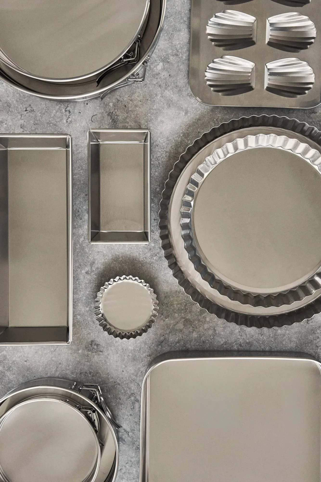 BAKE madeleine tin, Stainless steel, 12 pcs Nordwik