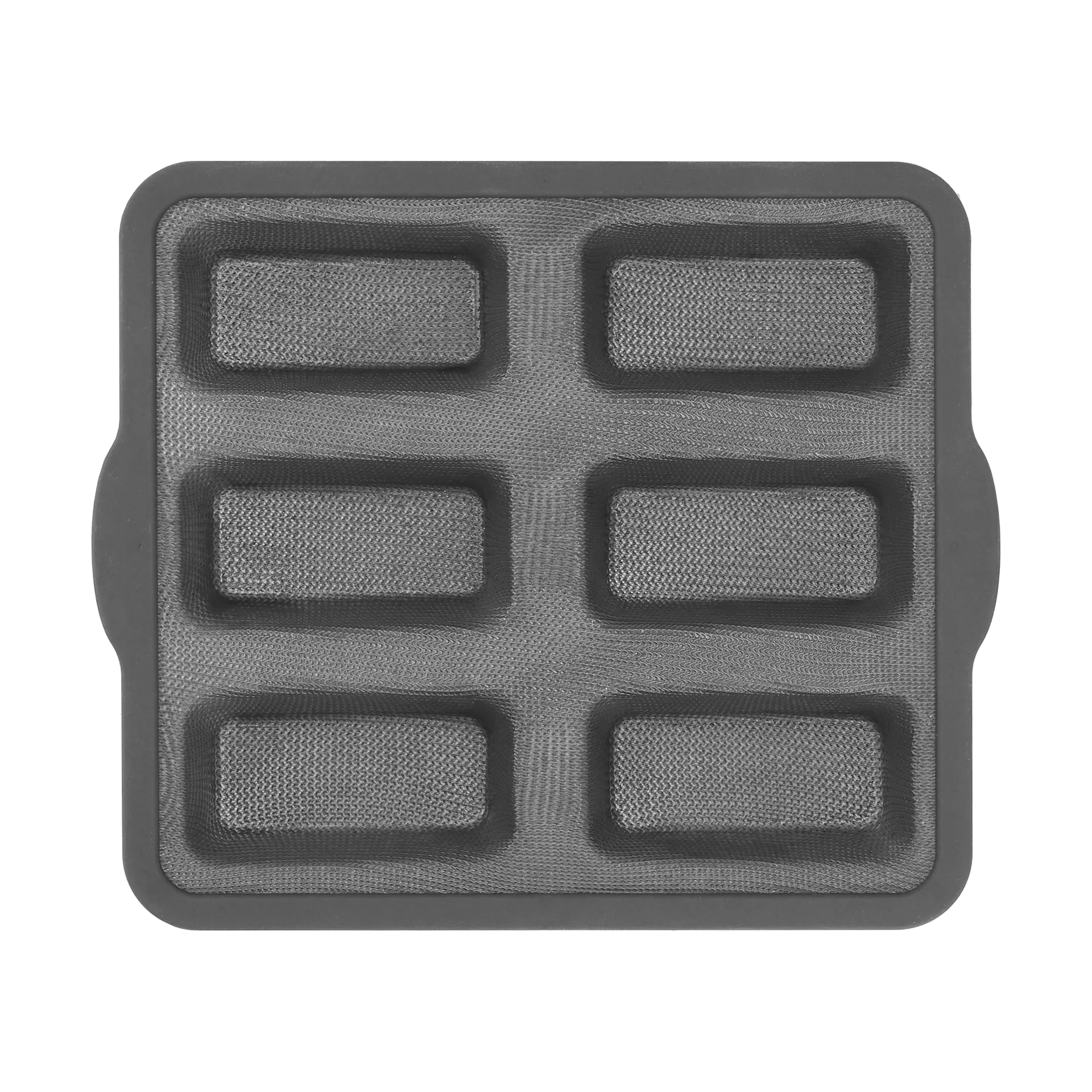 BAKE silicone mould with reinforced frame, Rectangular, 6 pieces, 26,2x22,1 cm Nordwik