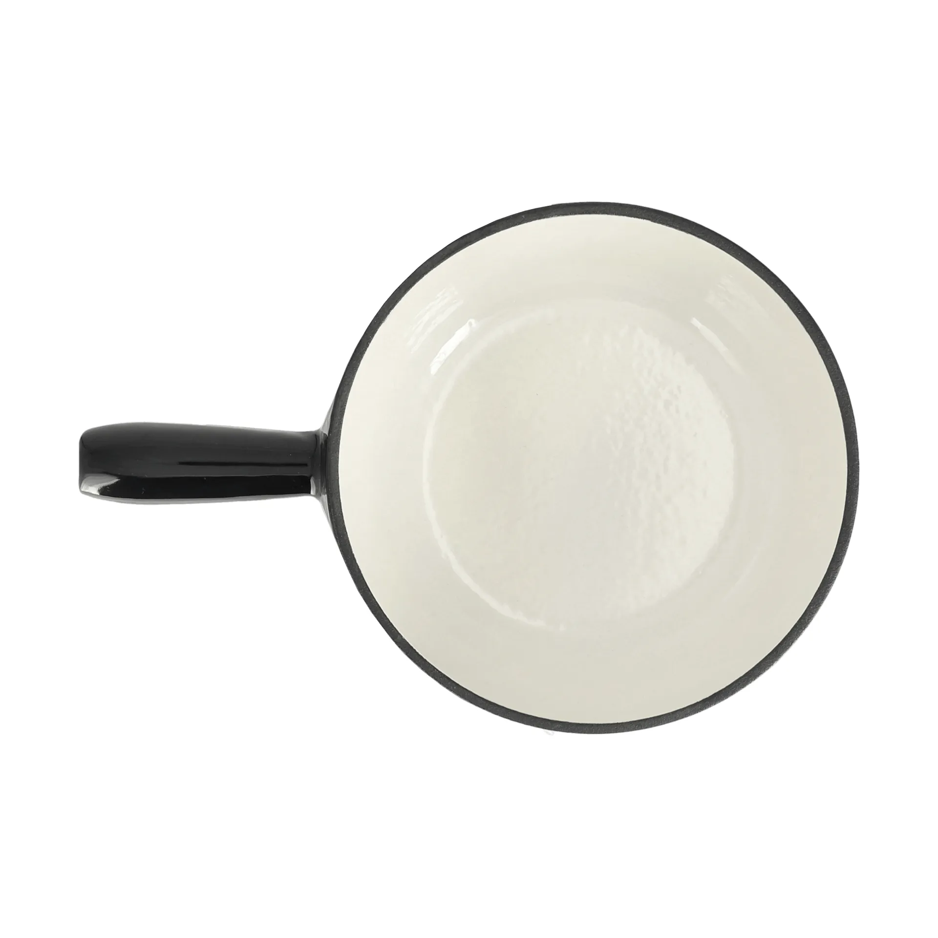 Enamelled fondue pot, Black, 1.8 l Nordwik