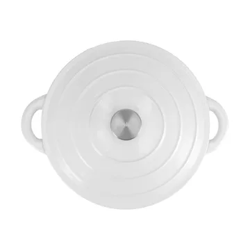 Nordwik cast iron pot round 5 l - White - Nordwik