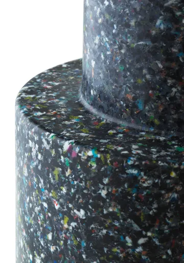 Bit round stool - Black-multi, Ø36x42 cm - Normann Copenhagen