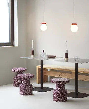Bit round stool - Burgundy - Normann Copenhagen