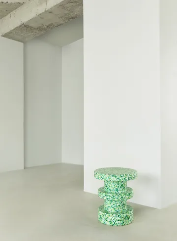 Bit Stack round stool - Green, Ø36x42 cm - Normann Copenhagen