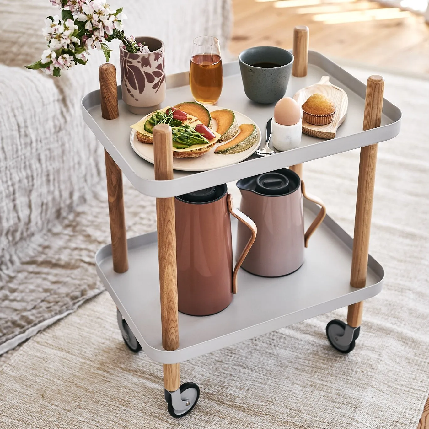 Block table, light grey Normann Copenhagen