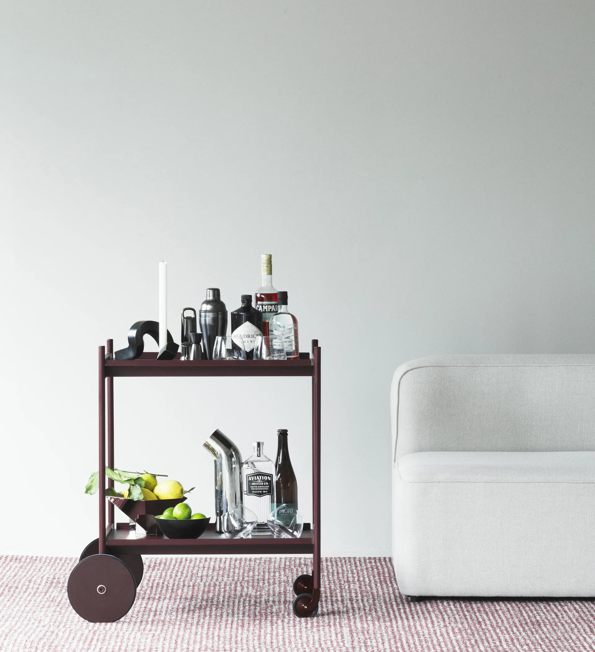 Flick rug, 170x240 cm red Normann Copenhagen