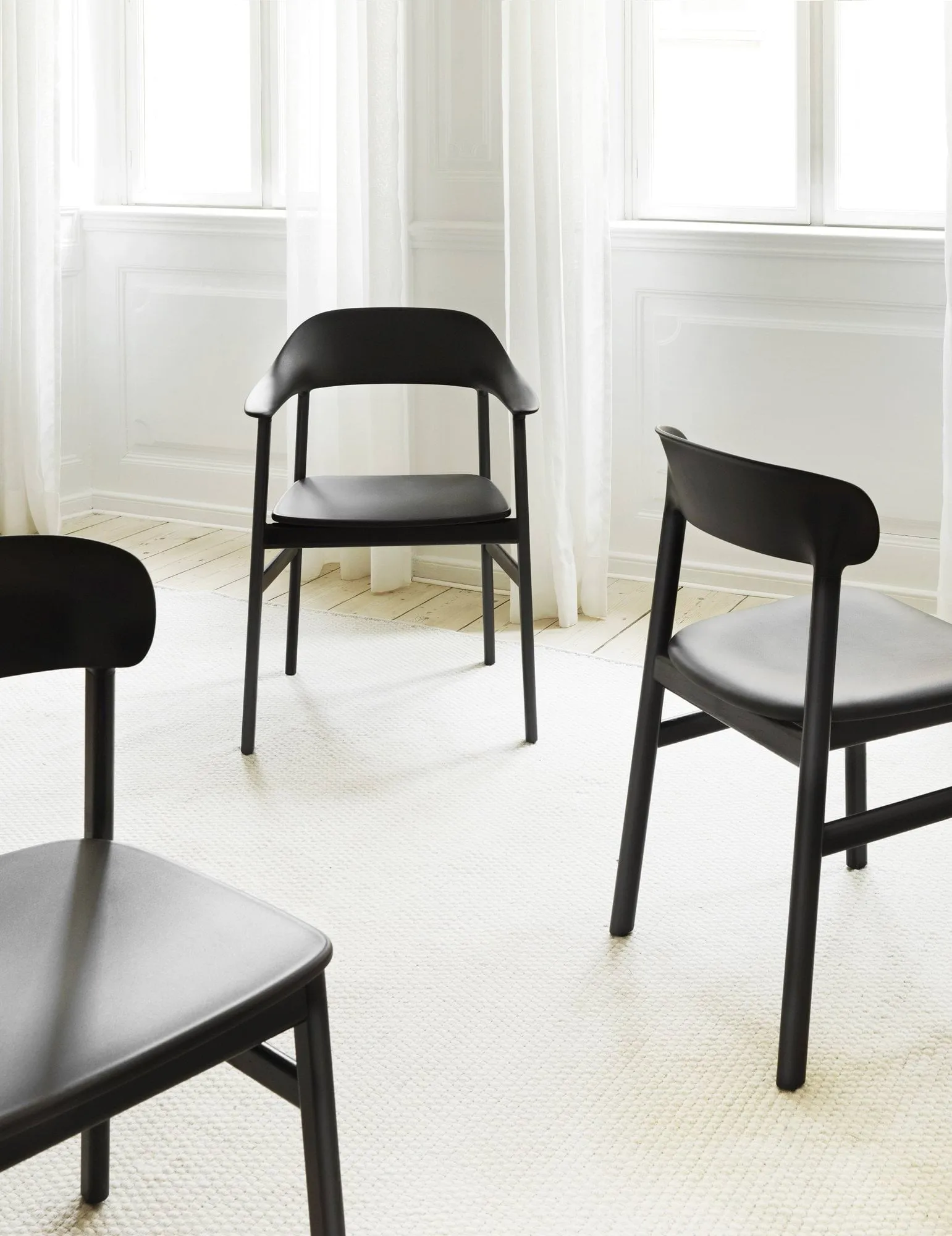 Herit armchair smoked oak, Black Normann Copenhagen