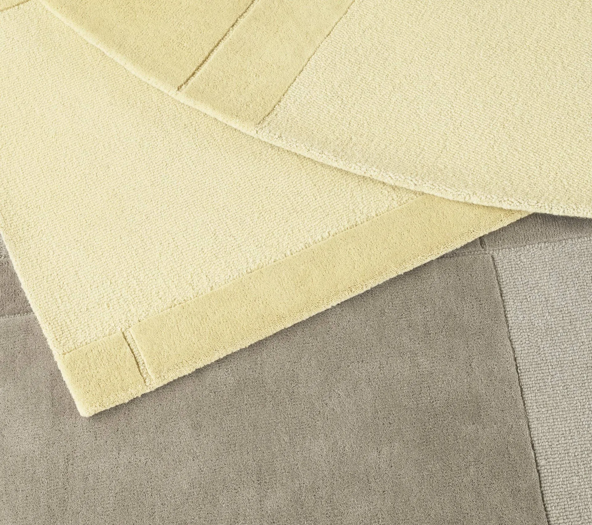 Level wool rug, Light yellow, 170x240 cm Normann Copenhagen