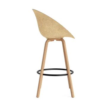 Mat Bar Armchair armchair 75 cm - Hemp-beech-black steel - Normann Copenhagen