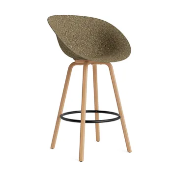 Mat Bar Armchair armchair 75 cm - Seaweed-beech-black steel - Normann Copenhagen