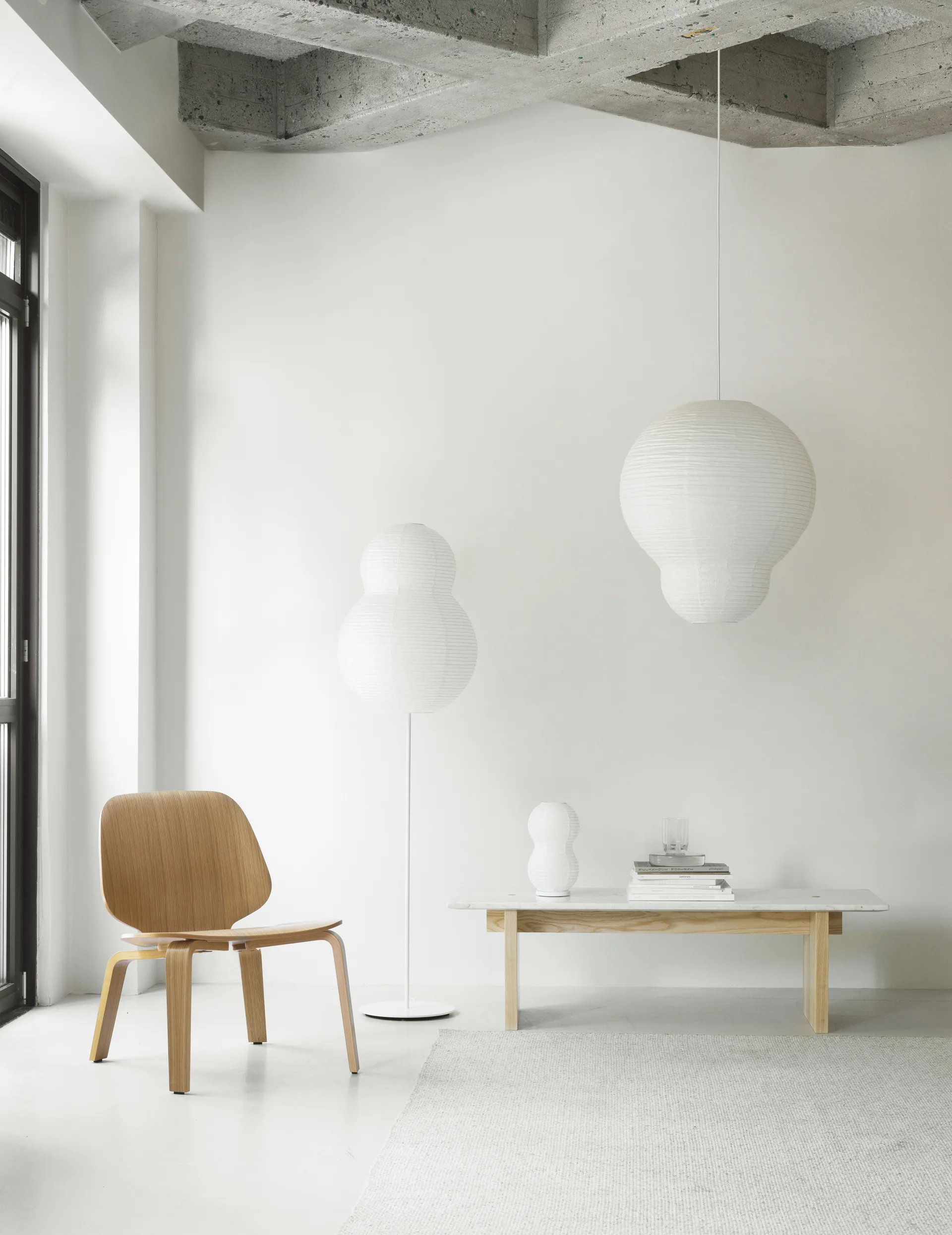 Puff Bubble floor lamp, White Normann Copenhagen